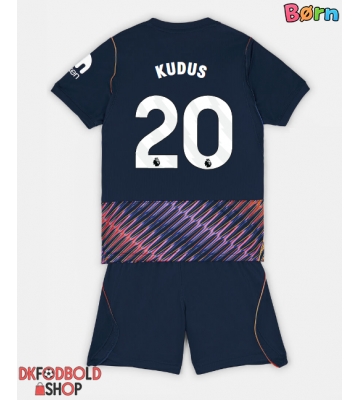 Tottenham Hotspur Mohammed Kudus #20 Udebanesæt Børn 2026-27 Kort ærmer (+ korte bukser)